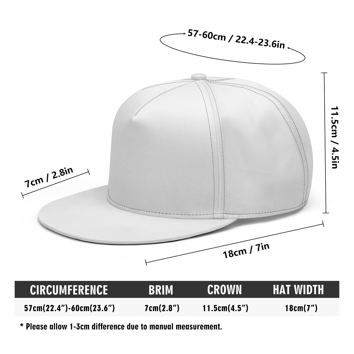 Ish by Ash PFC #1 Snap Back Flat Brim Hat